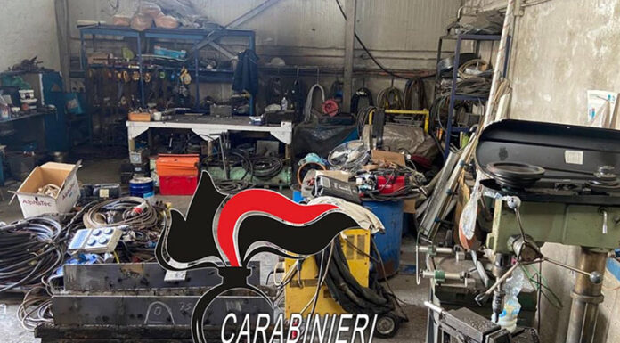 Terra dei Fuochi, sequestrata officina a Somma Vesuviana