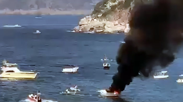 incendio barca