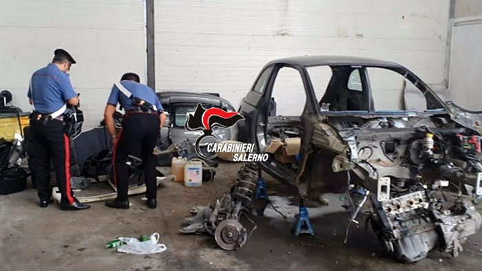 officina auto rubate