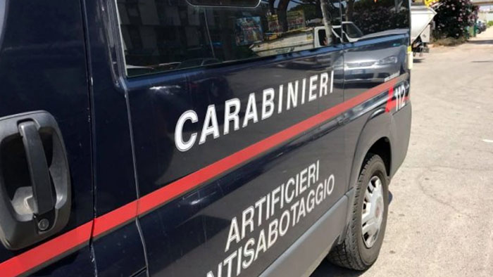 allarme bomba artificieri