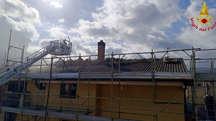 incendio tetto