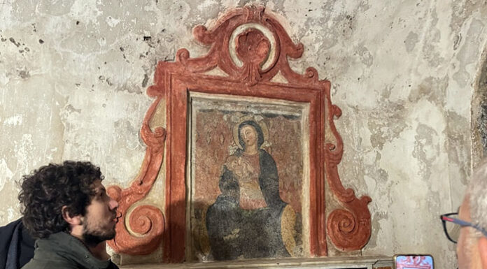 Somma Vesuviana, restaurato l’affresco della Madonna del Latte a Santa Maria del Pozzo