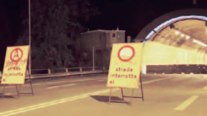 statale chiusa lavori