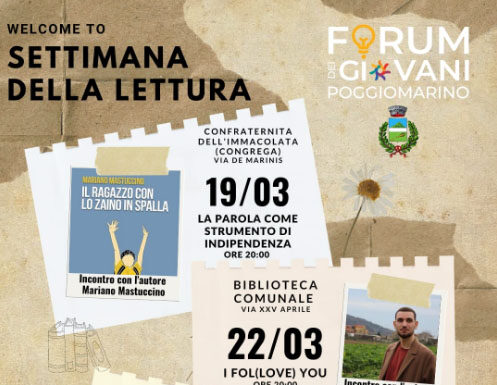Poggiomarino apre alla settimana della lettura: tutti gli eventi