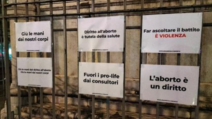 cartelli aborto