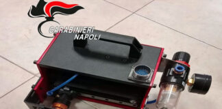 Un laser per modificare le auto rubate nei Paesi Vesuviani