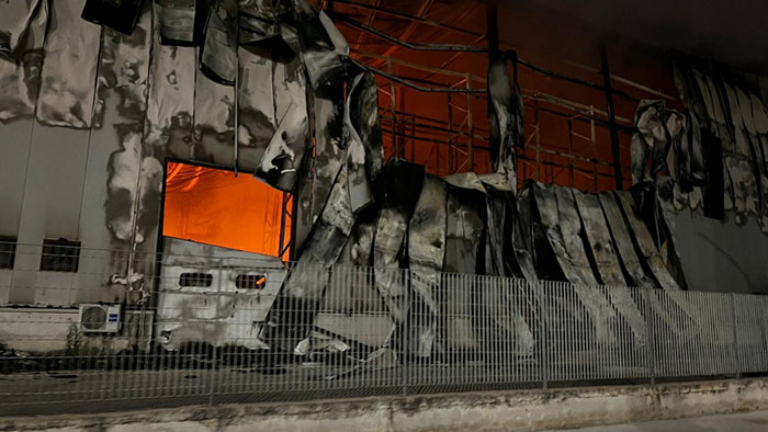 incendio fabbrica detersivi