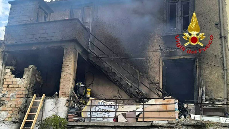 incendio palazzina