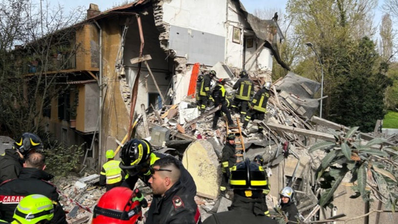 esplosione crollo