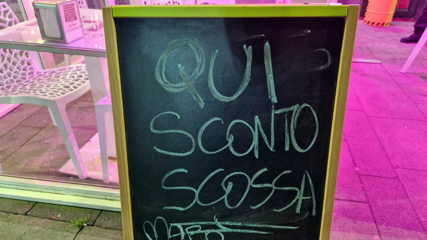 sconto scossa