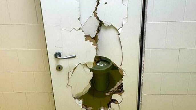 scuola vandali