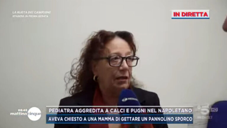Pediatra presa a calci e pugni per un pannolino sporco